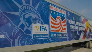 image of a wrapped trailer from Outdoor Influence Design