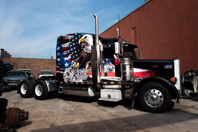 Eagle Semi vehicle wrap