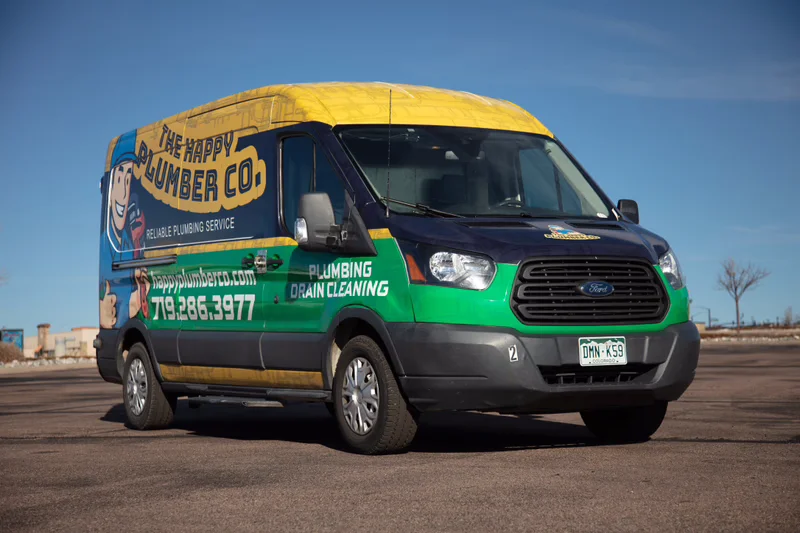 Happy Plumber vehicle wrap
